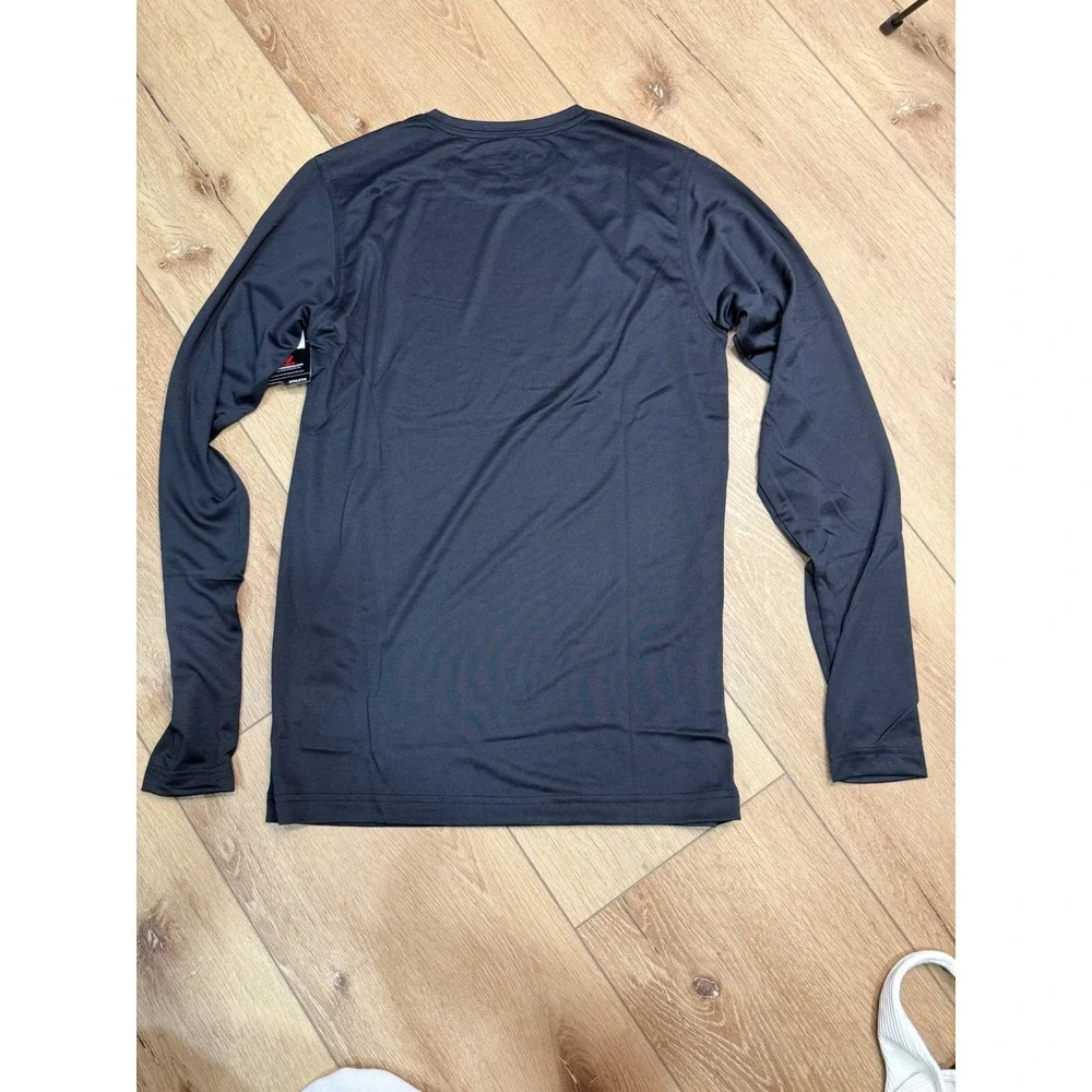 New Balance NB Dry Long Sleeve Athletic Shirt Black Crew Neck Performance Top S - Picture 2 of 5